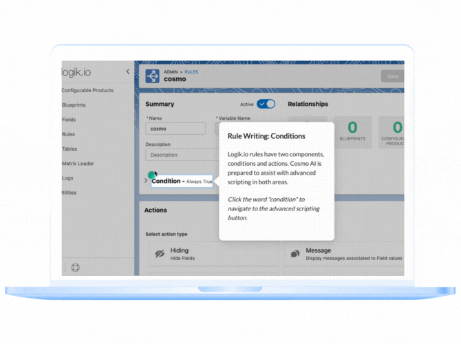 Logik.io Cosmo FunctionAssist